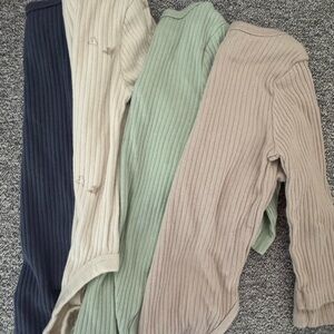 Cloud Island Ribbed Top in Tan